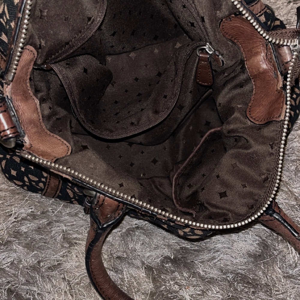 Black & Brown Matching Fossil Brand Purse & Wallet Set - Picture 7 of 8